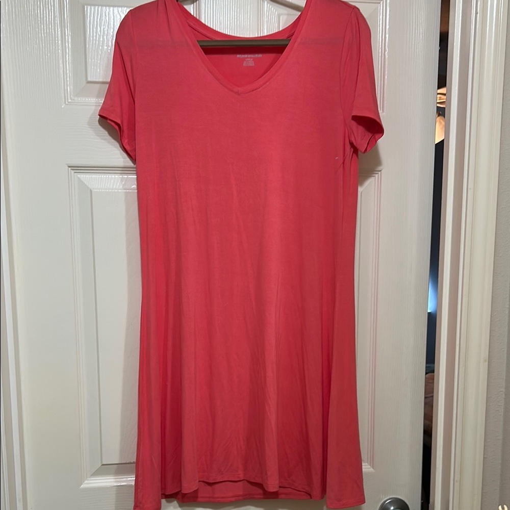 Amazon essentials coral dress
